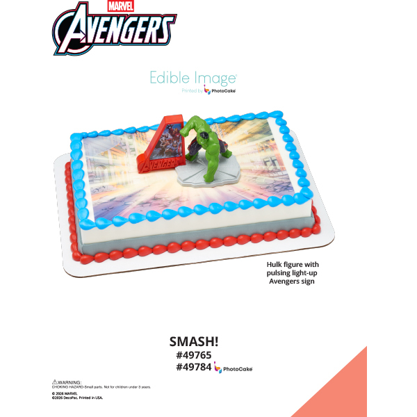 MARVEL Avengers Smash! The Magic of Cakes® PhotoCake® Enhanced Background Page