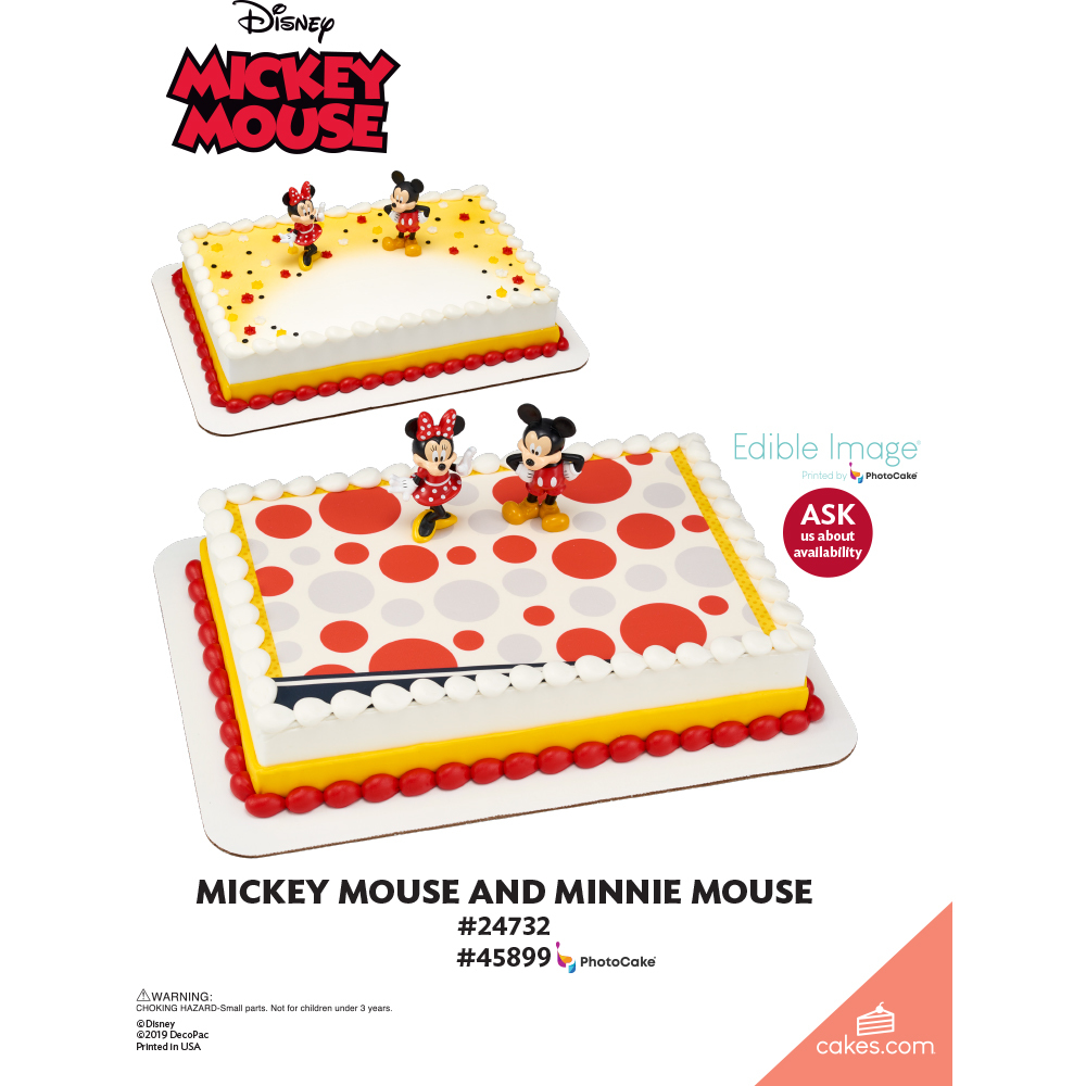 Mickey Mouse and Minnie Mouse DecoSet® The Magic of Cakes® Page