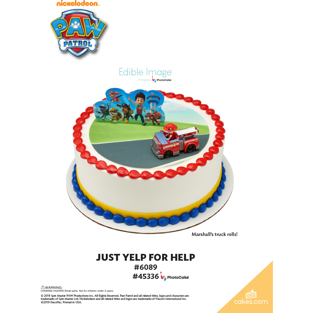 PAW Patrol™ Just Yelp for Help DecoSet® The Magic of Cakes® Page