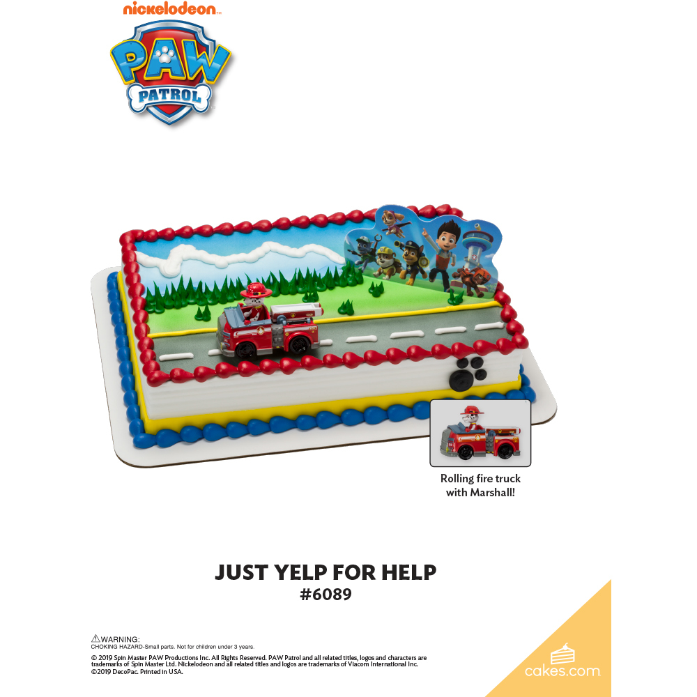 PAW Patrol™ Just Yelp for Help The Magic of Cakes® Page