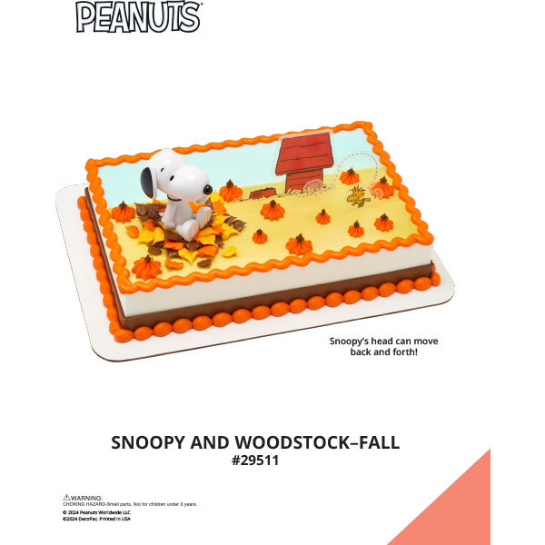 Peanuts® Snoopy® and Woodstock® Fall The Magic of Cakes® Icing Only Page