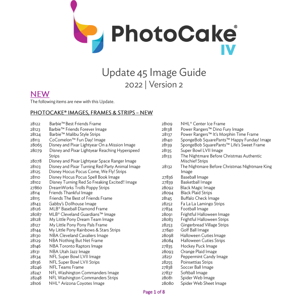 Photo Cake Guide PhotoCake® | DecoPac