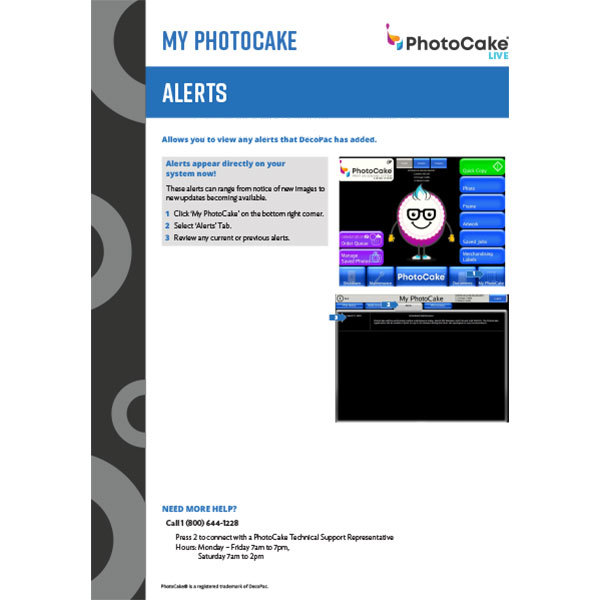 PhotoCake® LIVE - My PhotoCake Instructions