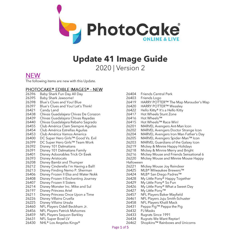 Photo Cake Guide DecoPac