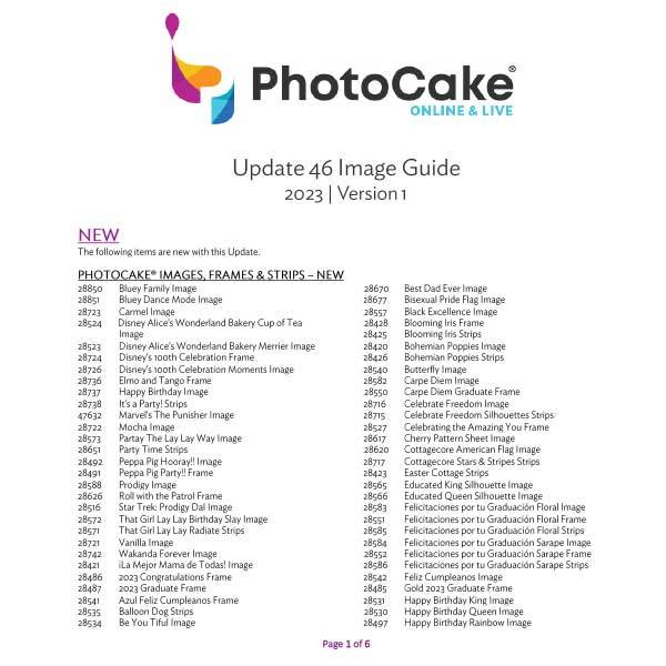 Photo Cake Guide PhotoCake® Page 1 of 2 | DecoPac