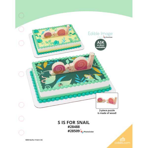 S is for Snail The Magic of Cakes® Page
