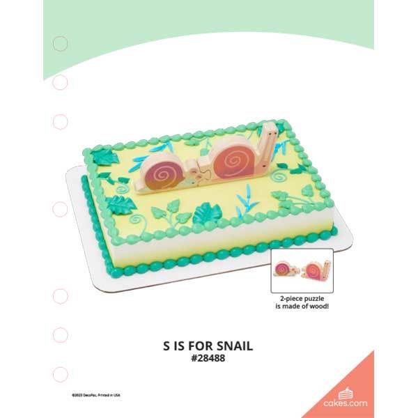 S is for Snail The Magic of Cakes® Page