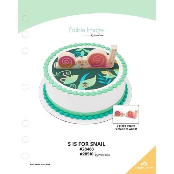 S is for Snail The Magic of Cakes® Page