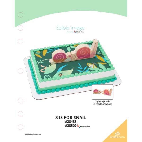 S is for Snail The Magic of Cakes® Page