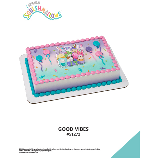 Squishmallows Good Vibes The Magic of Cakes® Icing Only Page