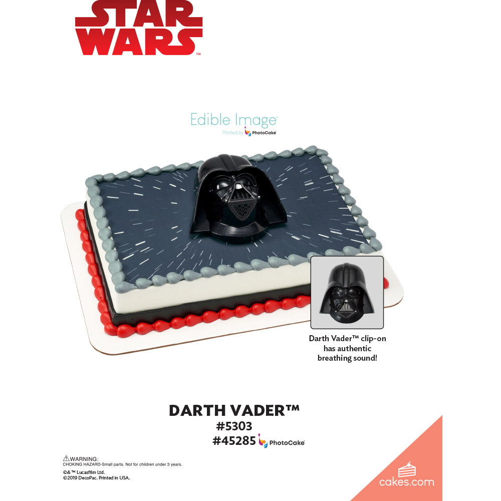 Star Wars™ Darth Vader™ DecoSet® The Magic of Cakes® Page