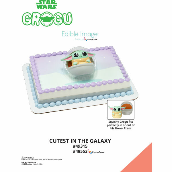STAR WARS™ The Mandalorian Cutest in the Galaxy The Magic of Cakes® PhotoCake® Enhanced Background Page