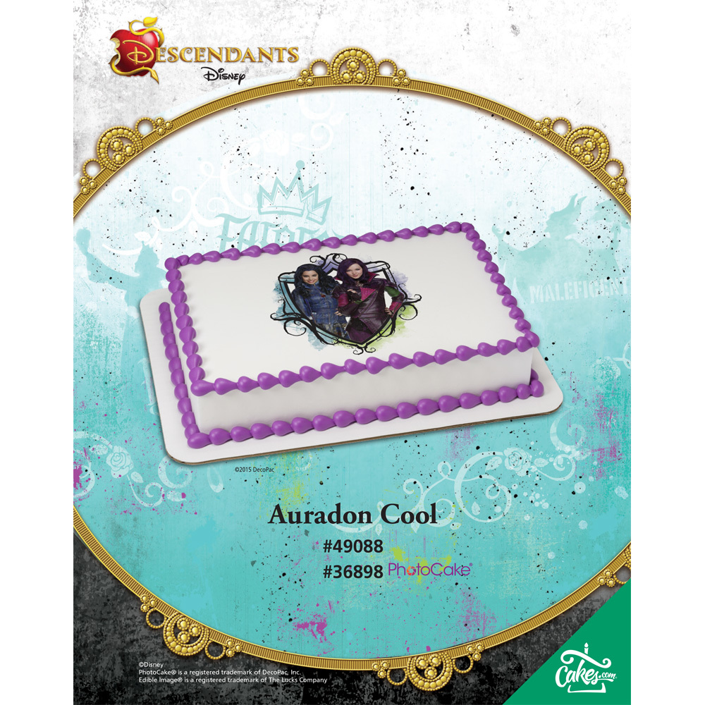 The Descendants Auradon Cool Edible Image® 1/4 Sheet The Magic Of Cakes® Page