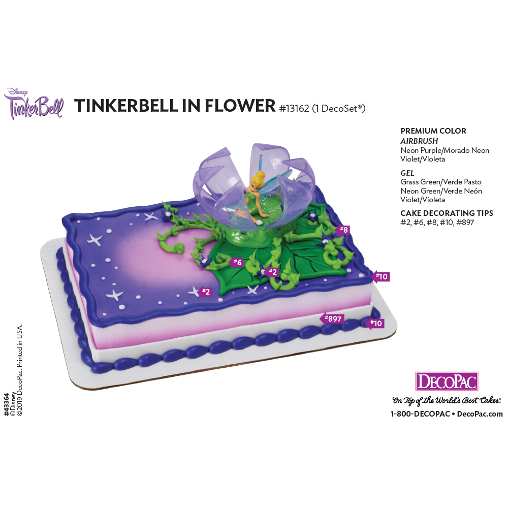 Tinker Bell in Flower DecoSet® Cake Decorating Instructions
