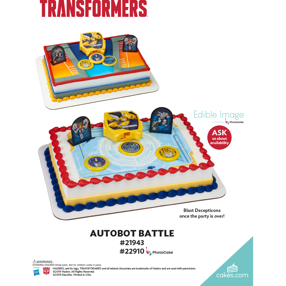 Transformers™ Autobot Battle The Magic of Cakes® Page