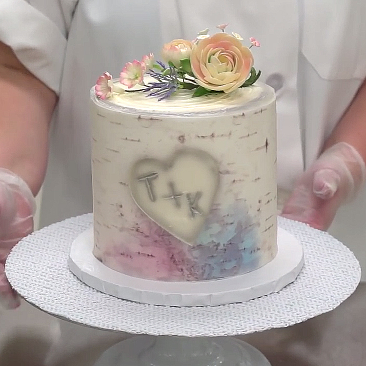 Howto Decorate Birch Bark Memories Wedding Cake DecoPac