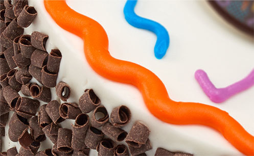 Chocolate Curls Closeup