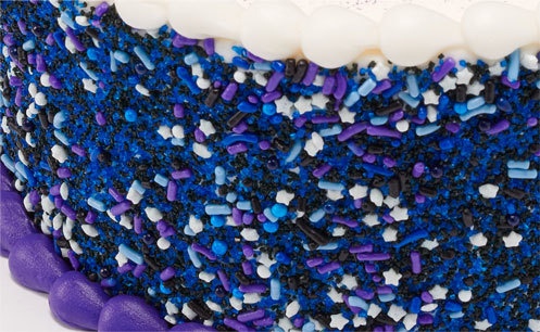Galaxy Sprinkles Side Cake