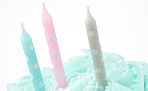 Polka Dot Candles