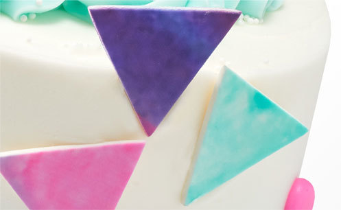 Triangle Fondant Closeup