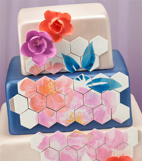 Creative Ways To Use Photocake Hexagon Tiles Floral Image