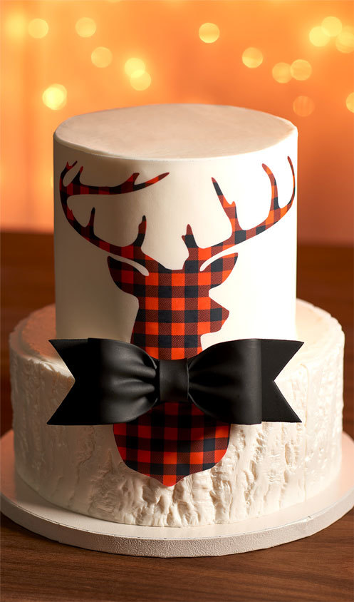 Creative Ways To Use Photocake Plaid Deer Silhouette