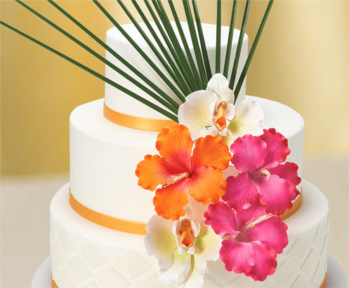 Tiered Tropical Cake