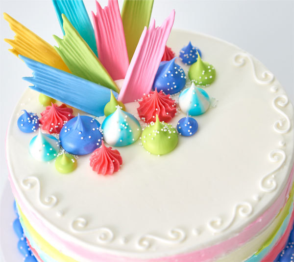Blog Less Effort More Awesome Brushstrokes Round Cake