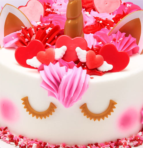 Magical Mythical Adaptable Seasonal Makeover Red Hearts Unicorn
