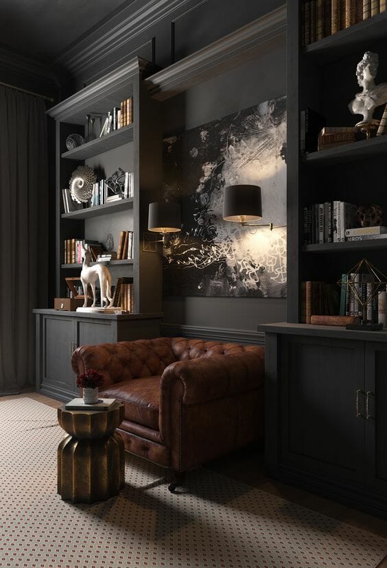 Masculine Glam Living Room Interior Design Decorilla