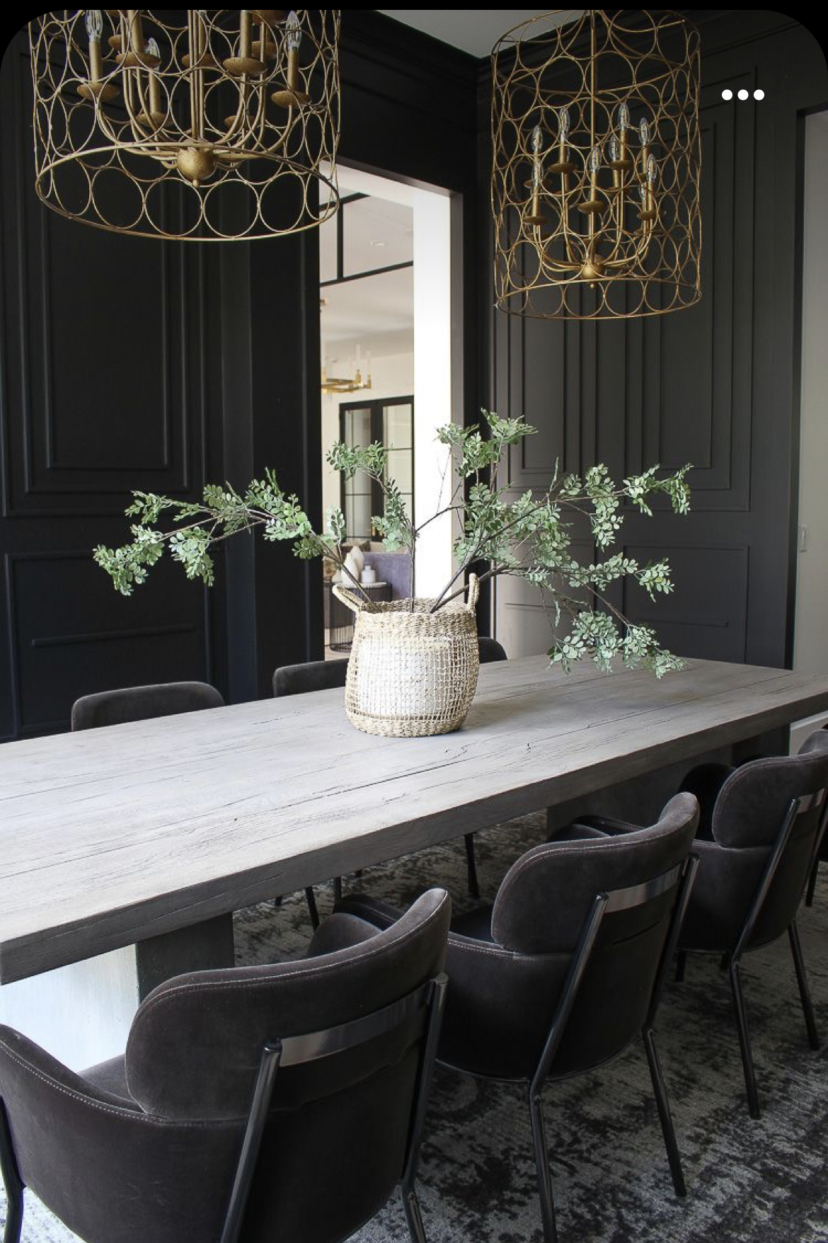 Contemporary Modern Wooden Dining Room | Decorilla