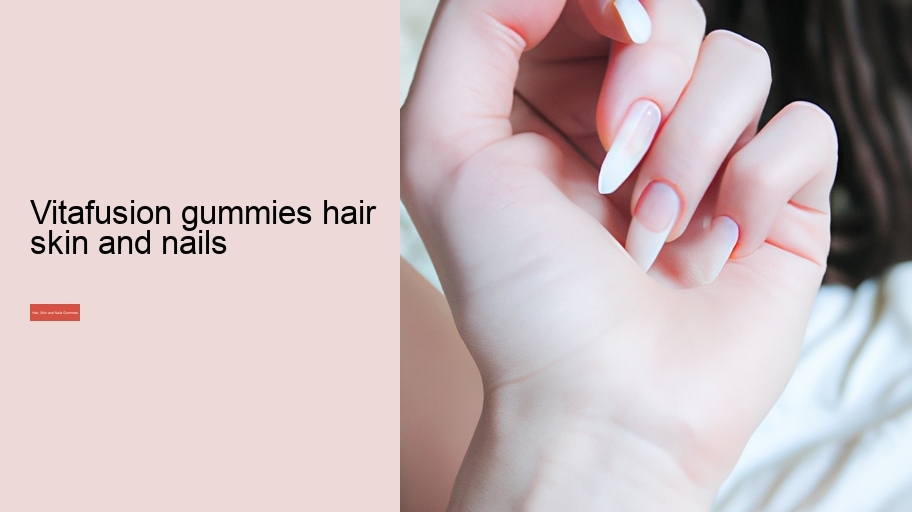 vitafusion gummies hair skin and nails