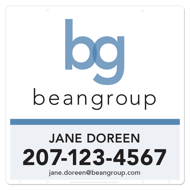 Bean Group Model 30X30_STD_100 in Hanging Sign Panels Dee Sign