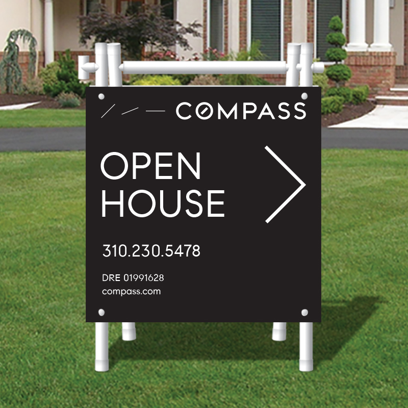Open House Signs For Compass Dee Sign