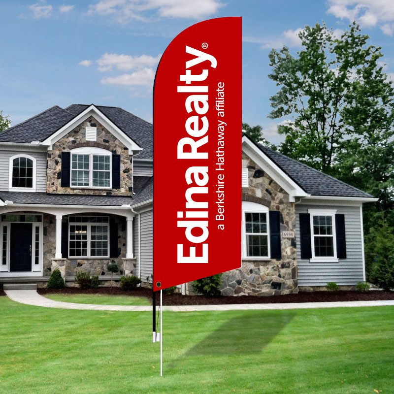 Edina Real Estate Feather Flags Dee Sign®