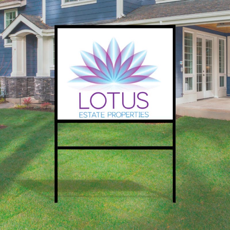 Custom Metal Frame Real Estate Yard Signs Dee Sign®