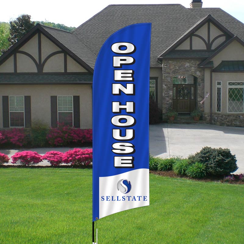 Sellstate Open House Real Estate Feather Flag Dee Sign®
