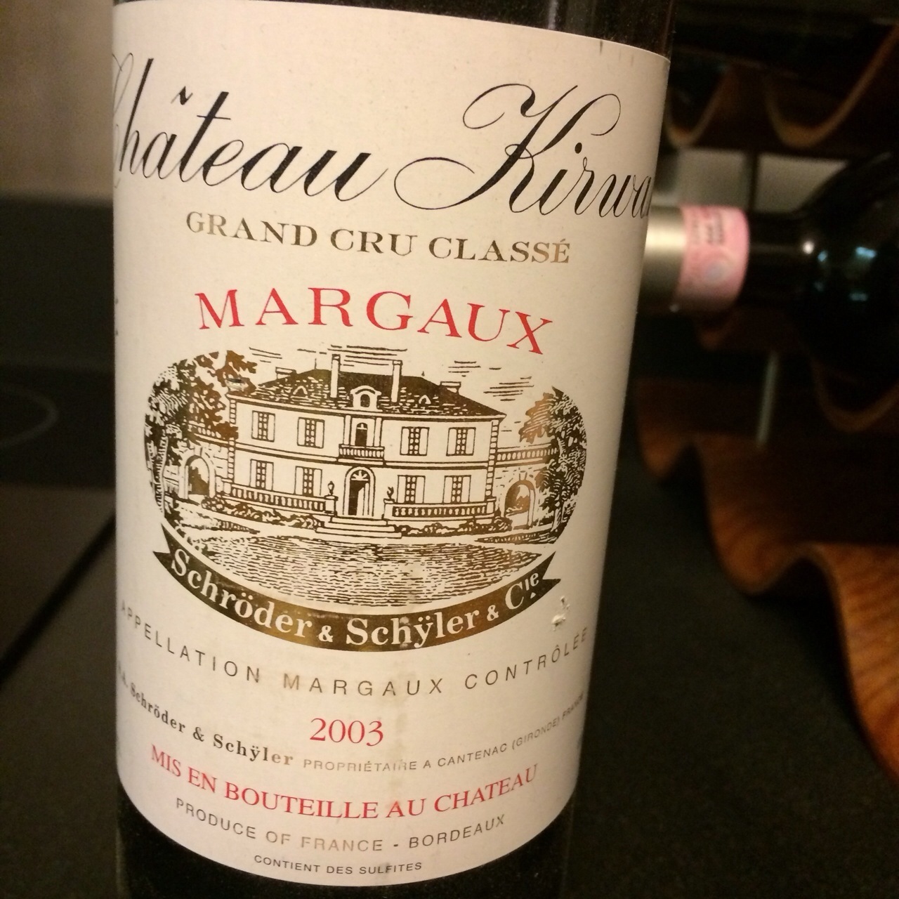 2003 Château Kirwan Margaux Red Bordeaux Blend