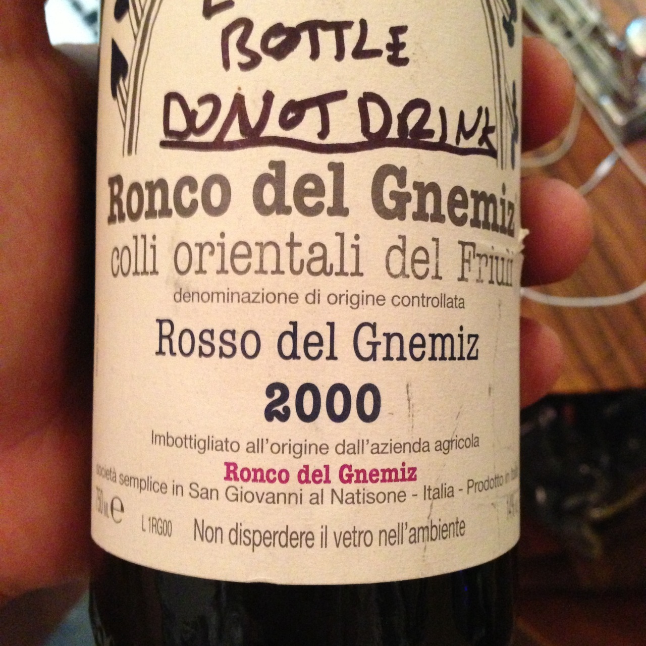 Ronco del Gnemiz Rosso del Gnemiz Merlot Blend
