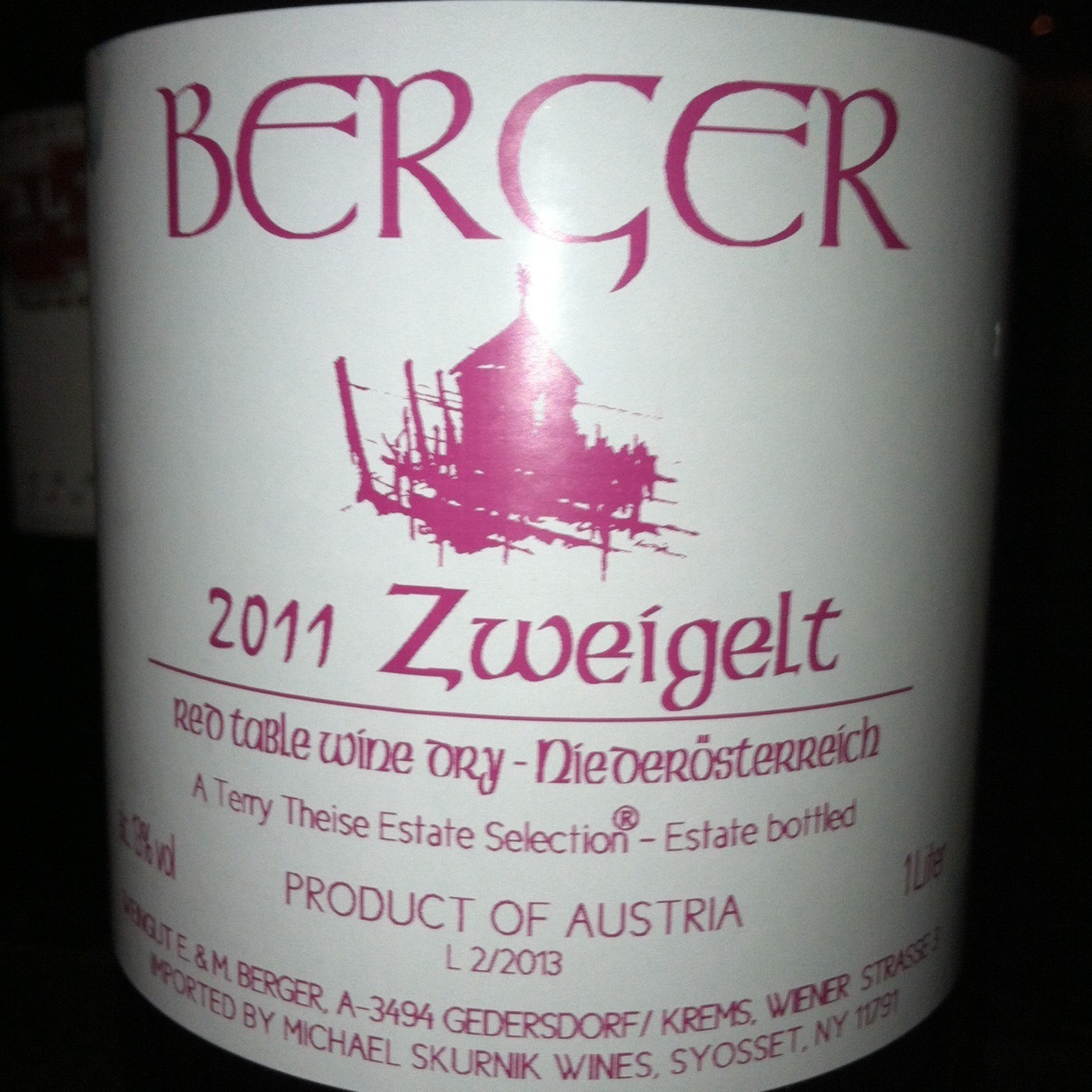 Weingut Berger Niederosterreich Zweigelt