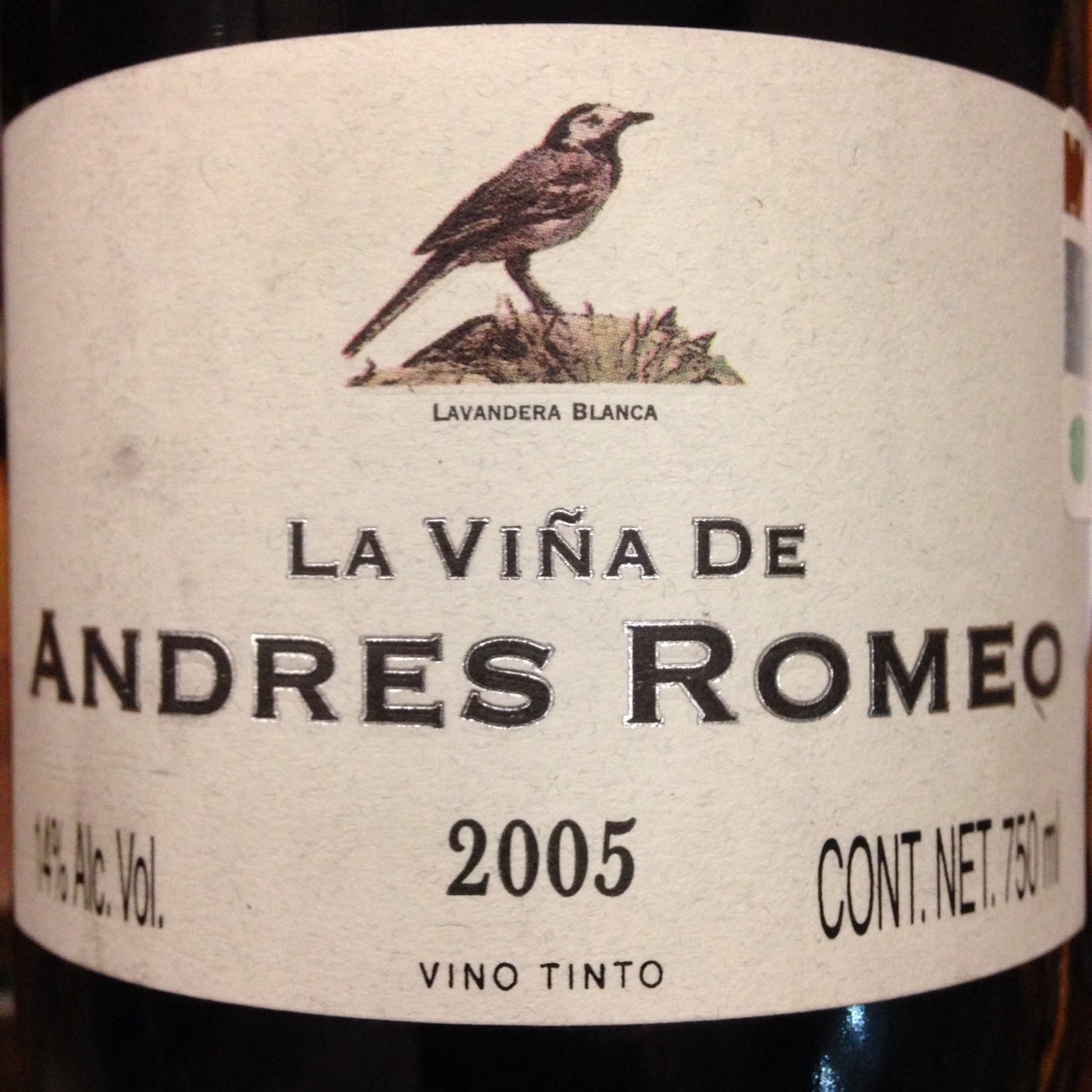 Bodega Contador La Vina de Andres Romeo Rioja Tempranillo Blend
