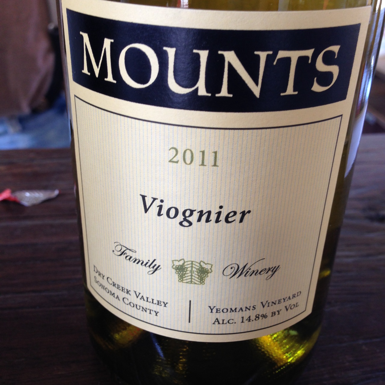 Mounts Family Winery Dry Creek Valley Viognier