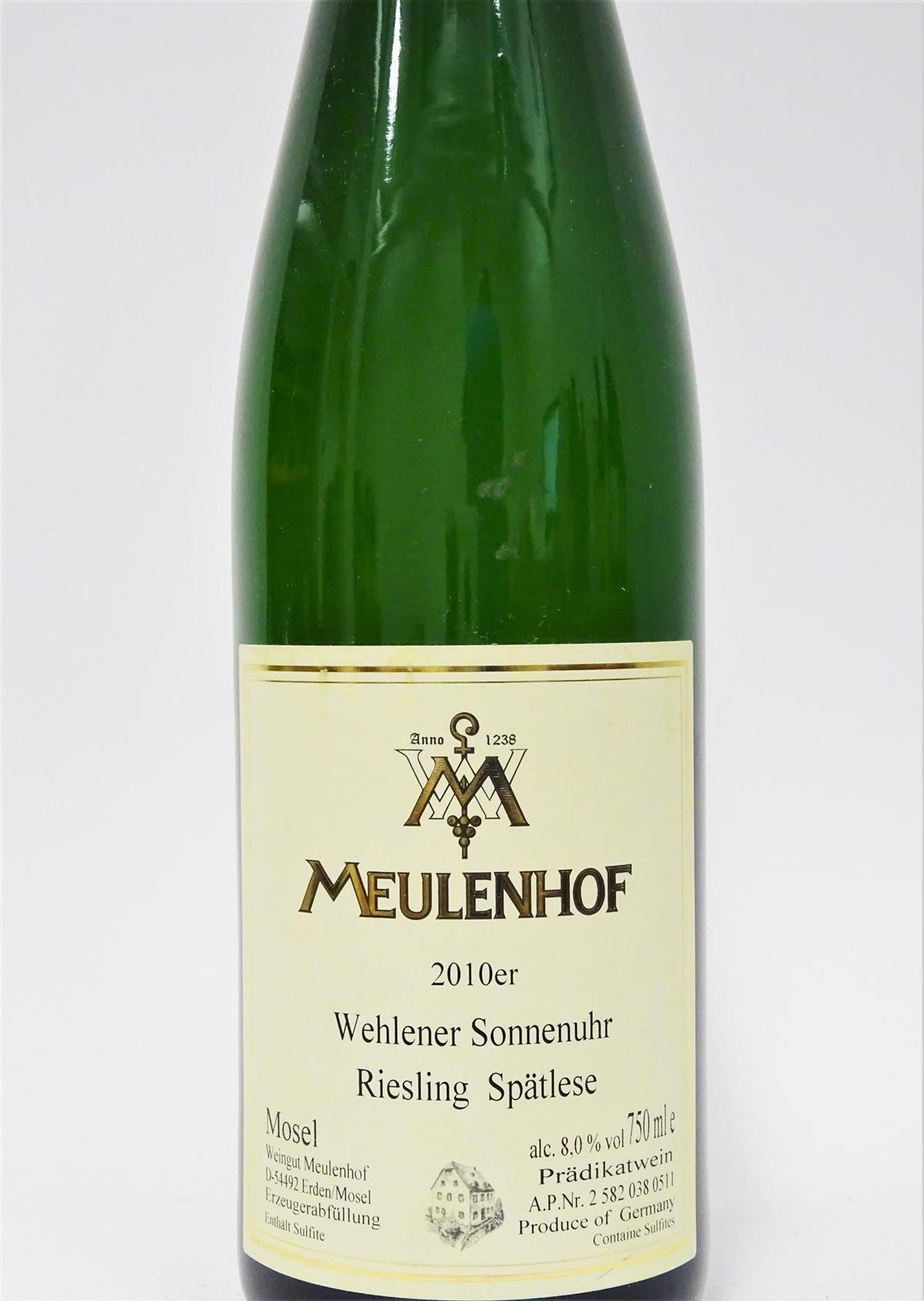 Meulenhof Wehlener Sonnenuhr Spatlese Riesling 2010 Chambers Street Wines