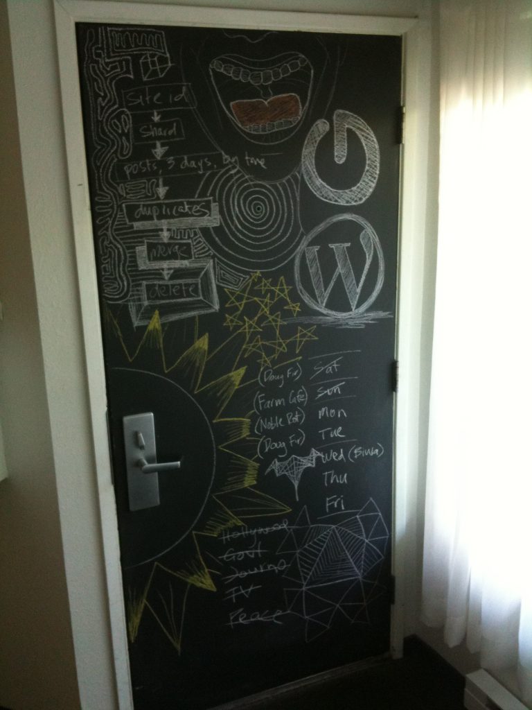 Chalk-board Door