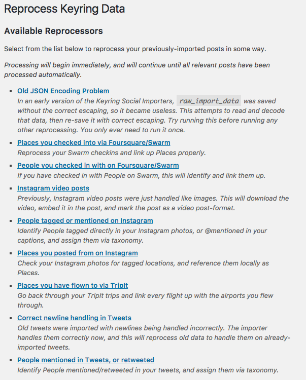 Recent Social Importer Updates