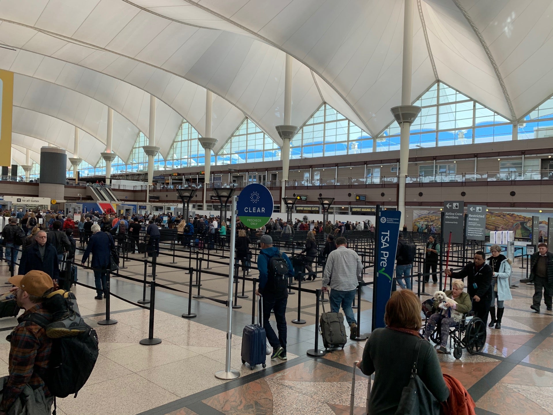 Checked in at TSA Security Checkpoint