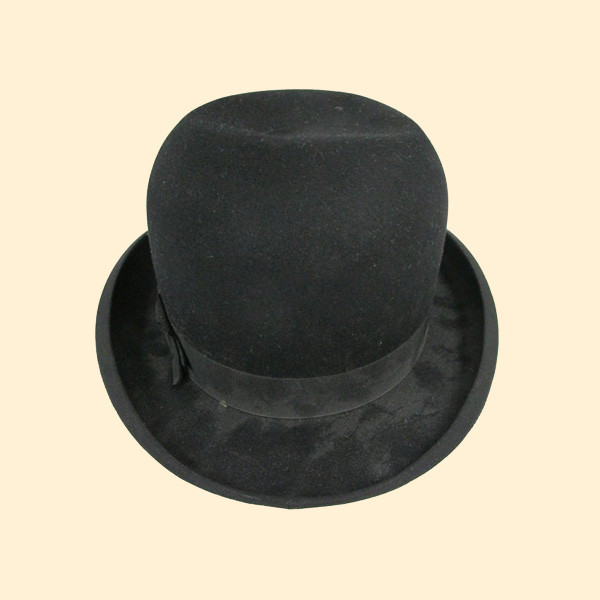black derby hat