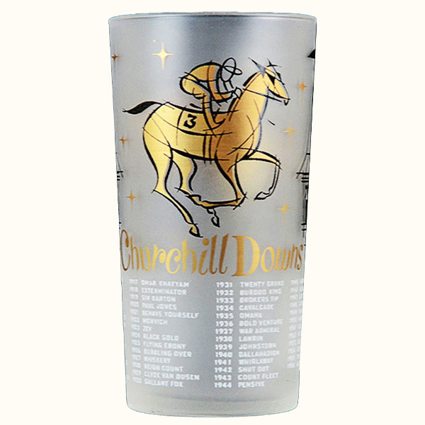 vintage 1958 iron liege derby glass