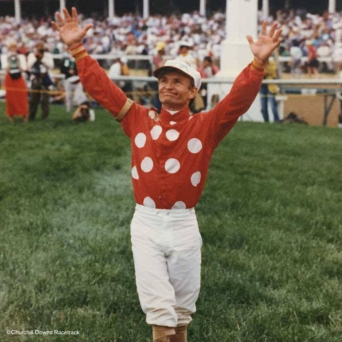 Pat Day on the infield