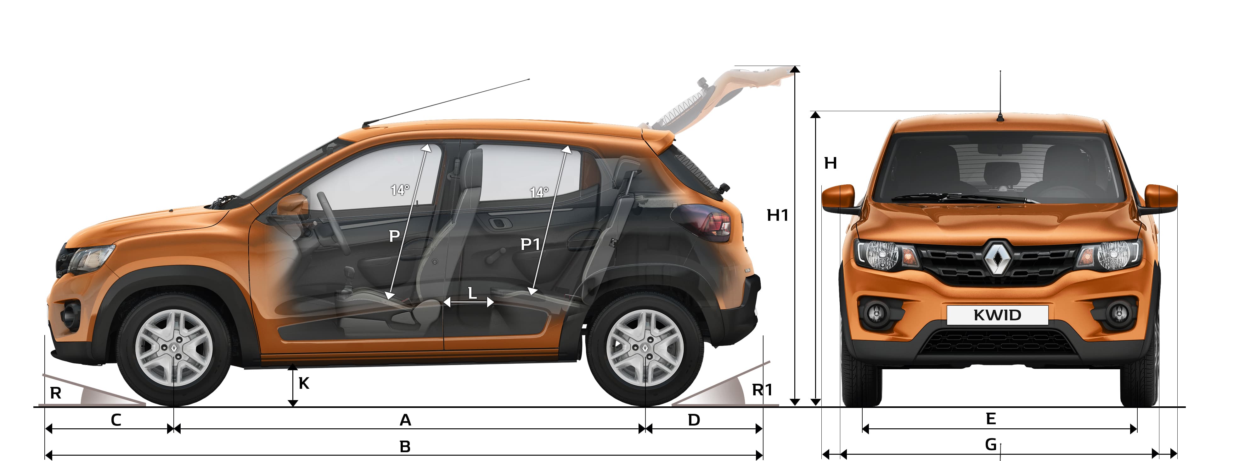 Renault Kwid Dimensiones • Renault Chile